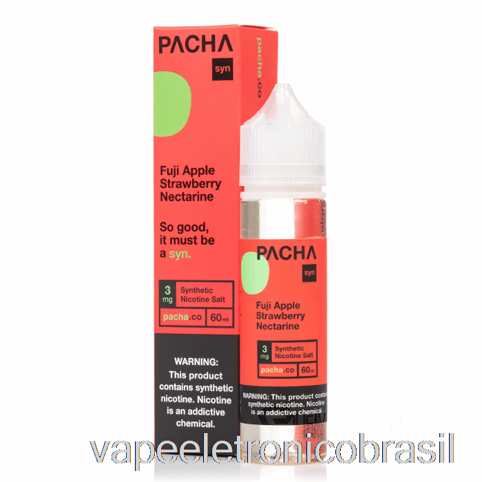 Vape Recarregável Fuji Maçã Morango Nectarina - Pachamama - 60ml 6mg